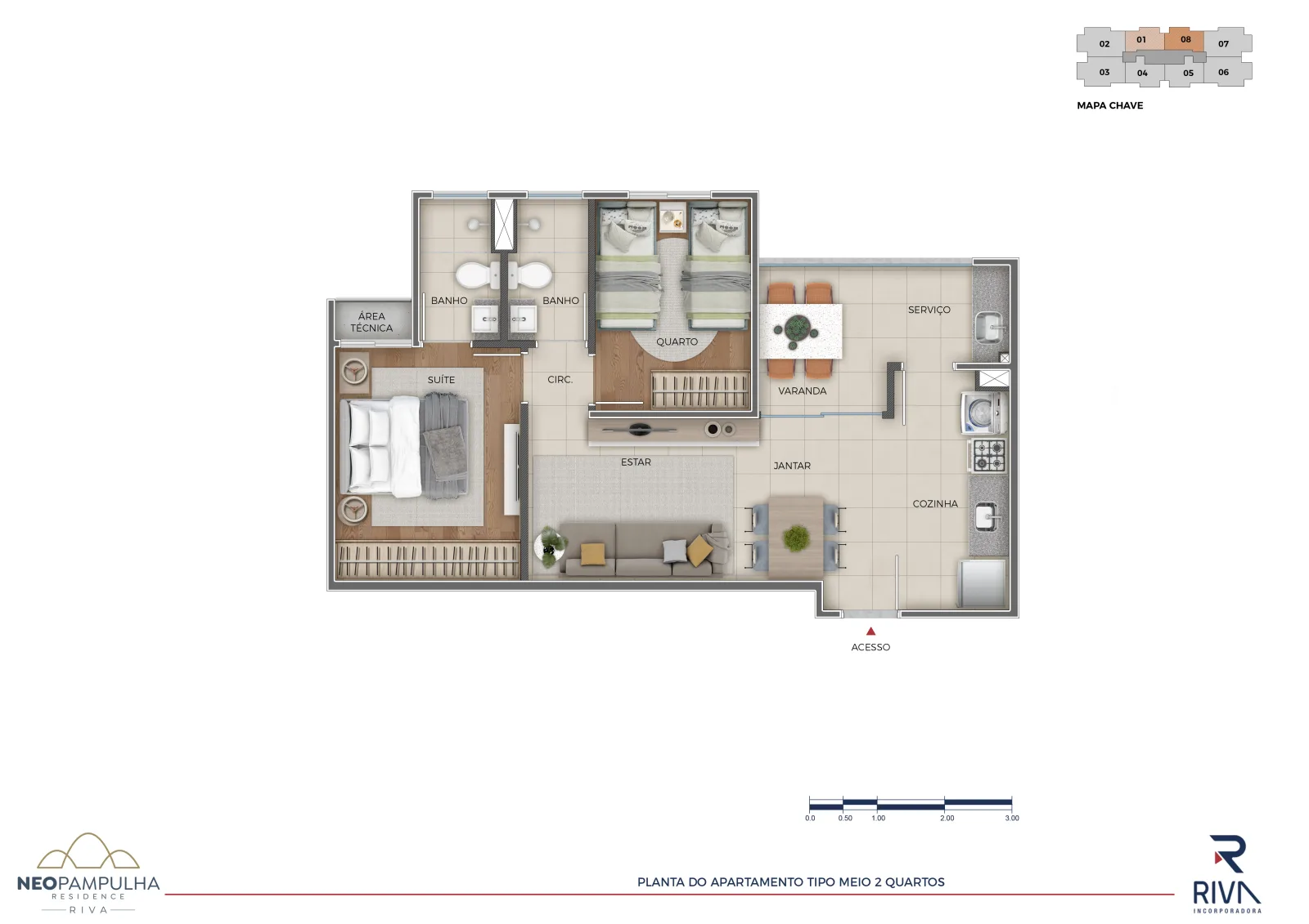 Planta de Neo Pampulha Residence