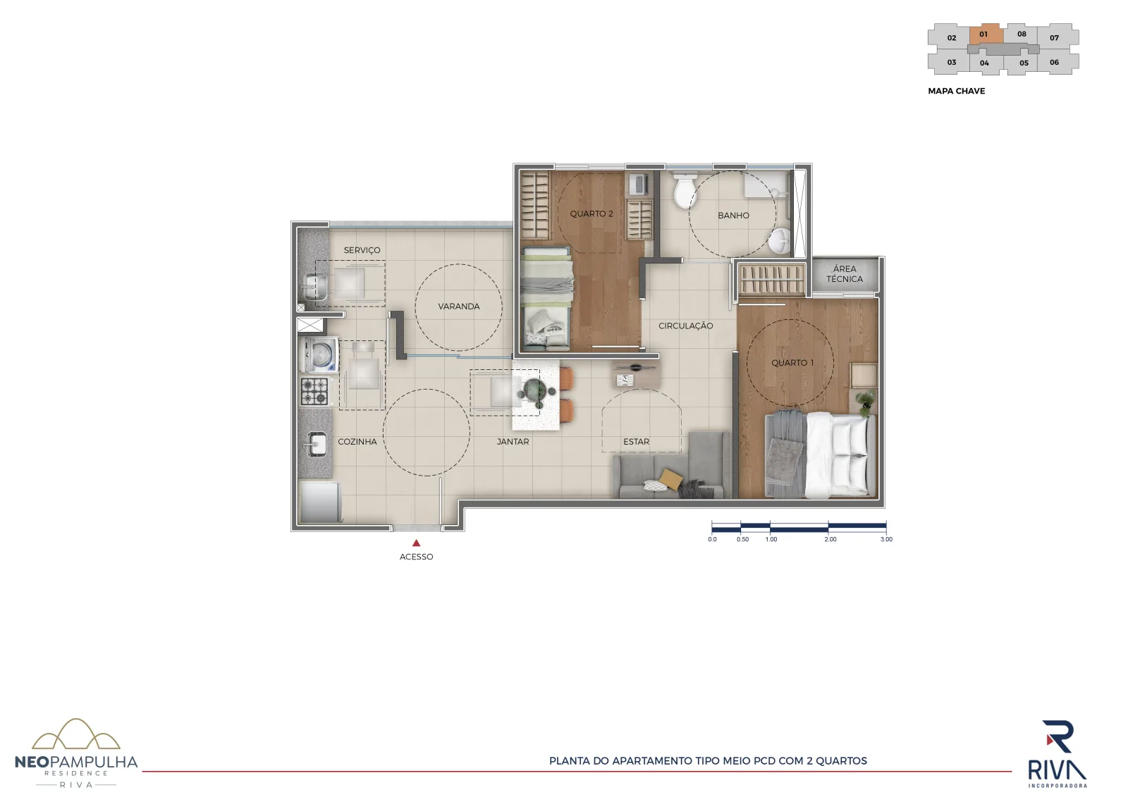Planta de Neo Pampulha Residence